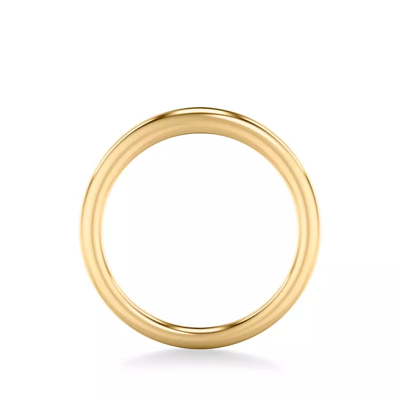 18K Yellow Gold Kate Polished Compatible Wedding Band