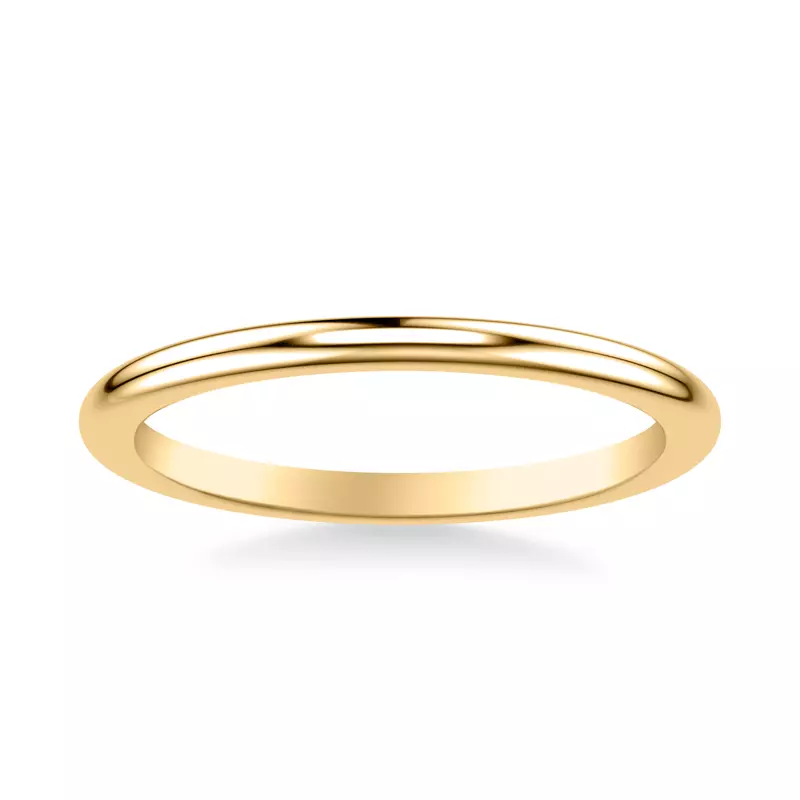18K Yellow Gold Kate Polished Compatible Wedding Band