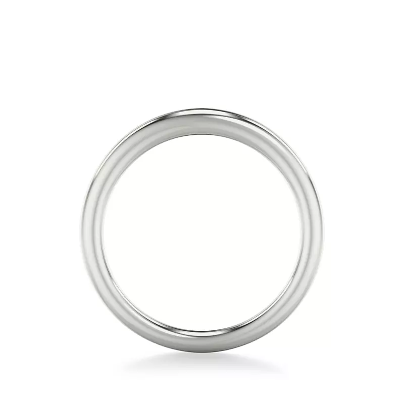 Platinum Kate Polished Compatible Wedding Band