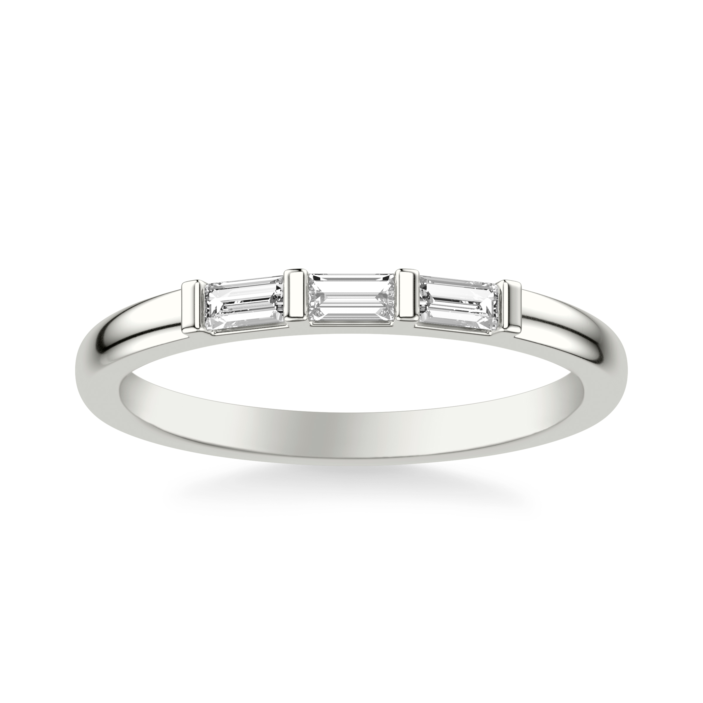 14K White Gold Luisa Classic Wedding Band