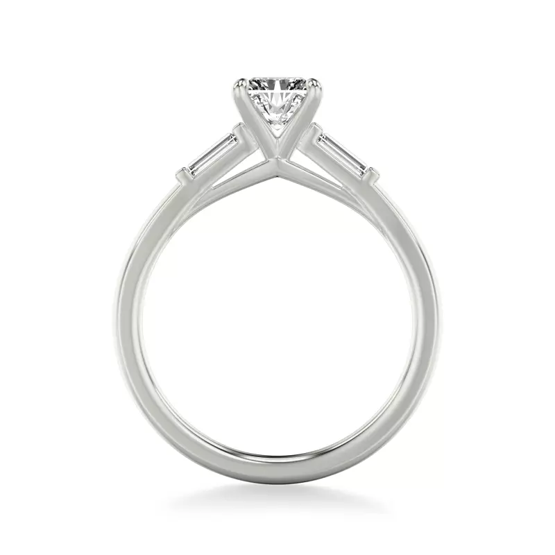 18K White Gold Luisa Classic 3-Stone Engagement Ring