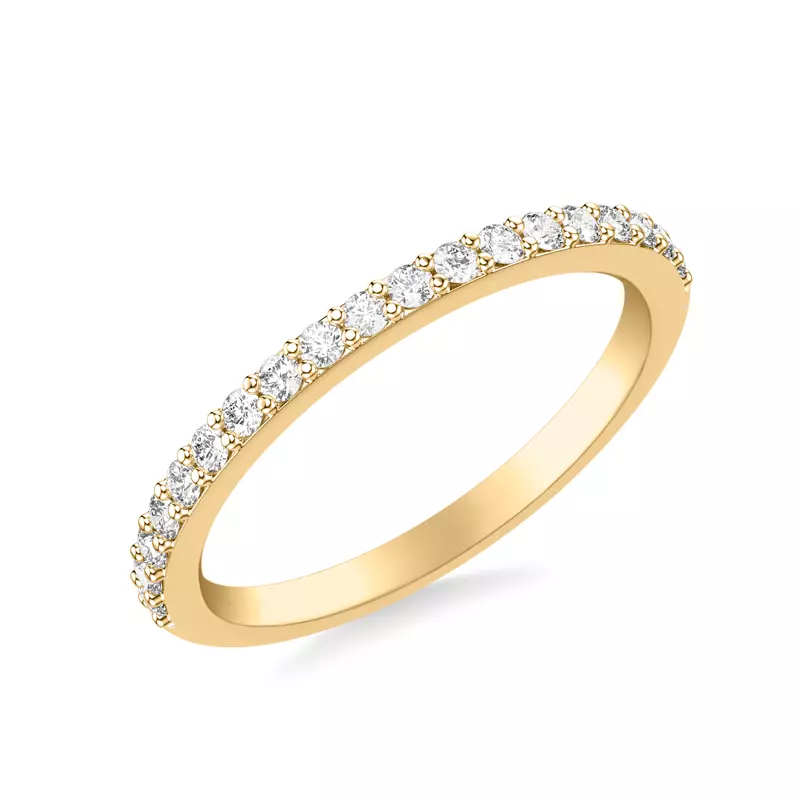 18K Yellow Gold Renee Pavé Diamond Band