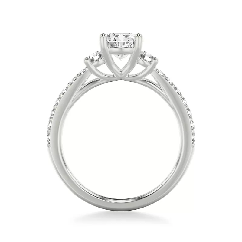 Platinum Renee Three Stone Engagement Ring 