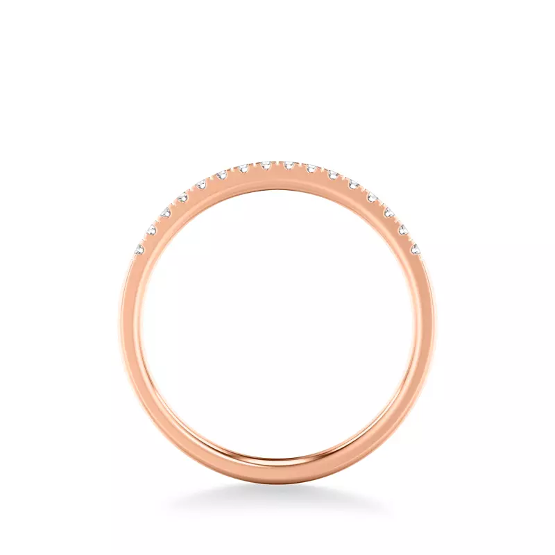 14K Rose Gold Daphne Pavé Diamond Band