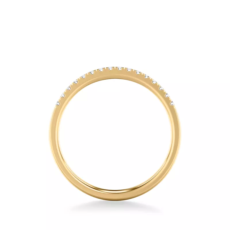 14K Yellow Gold Daphne Pavé Diamond Band