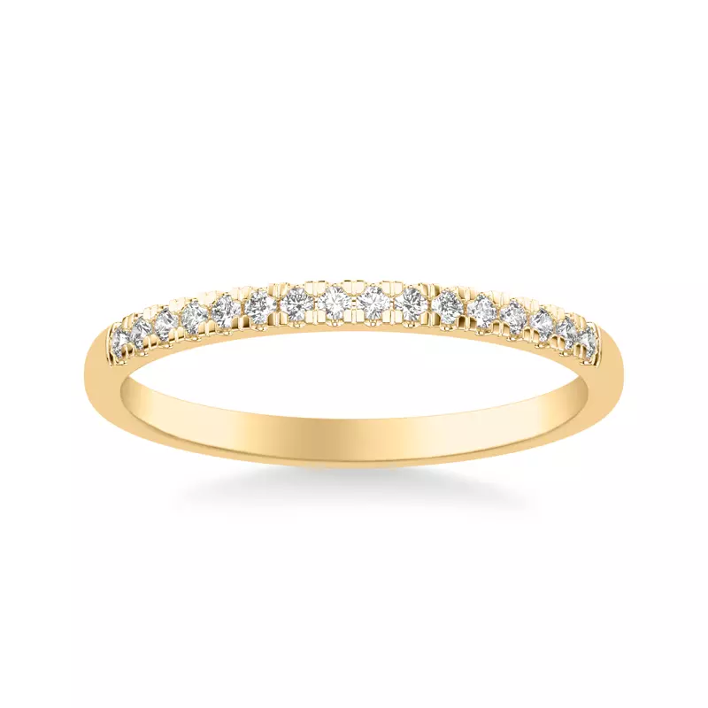 14K Yellow Gold Daphne Pavé Diamond Band