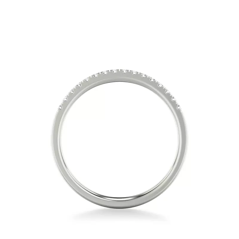 18K White Gold Daphne Pavé Diamond Band