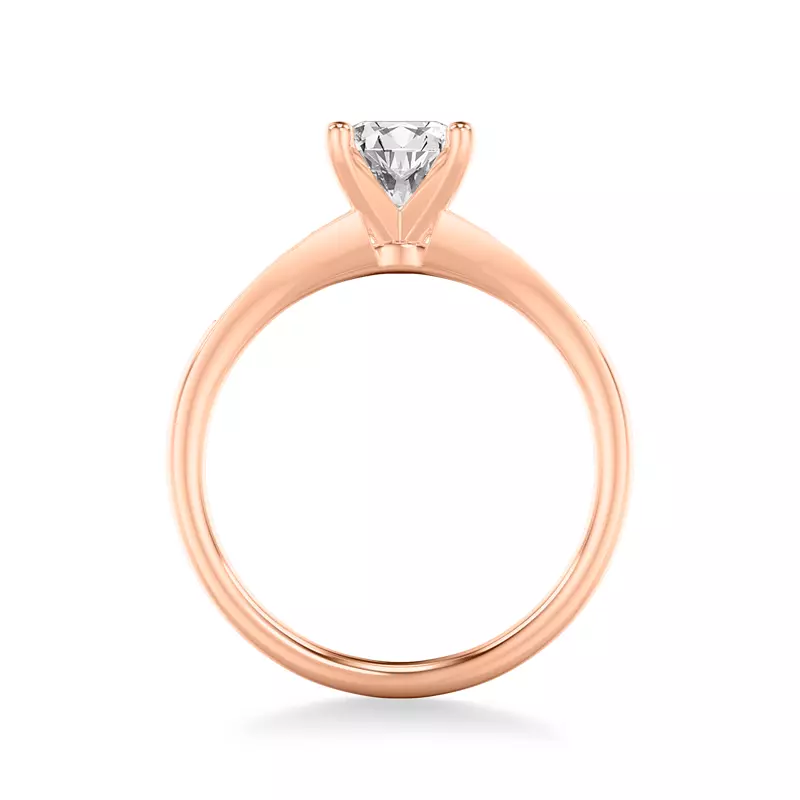 14K Rose Gold Zelda Graduated Diamond Engagement Ring