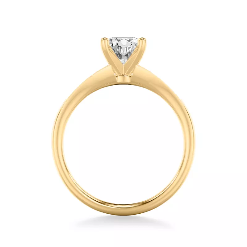 14K Yellow Gold Zelda Graduated Diamond Engagement Ring