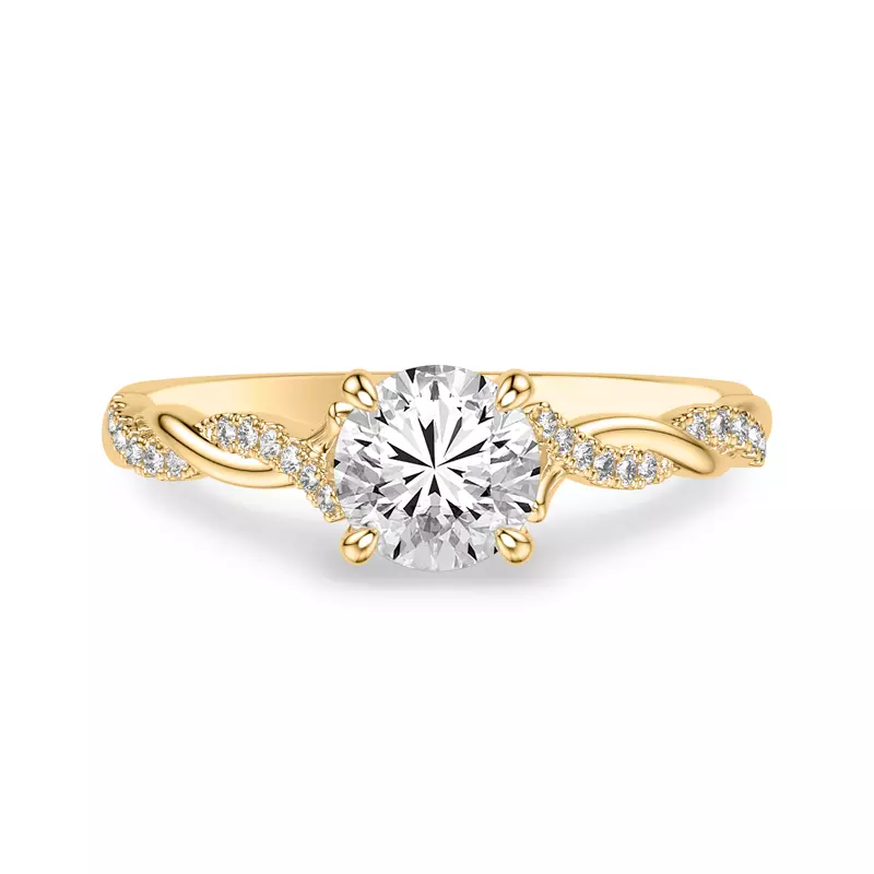 Kayleigh Diamond Twist Engagement Ring