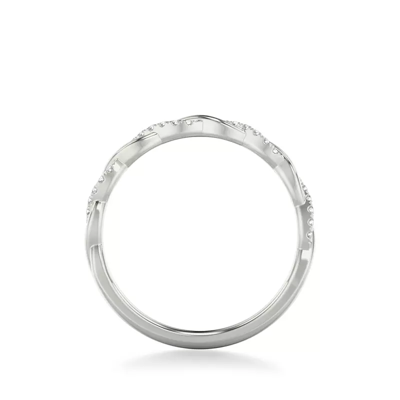 18K White Gold Kayleigh Diamond Twist Band
