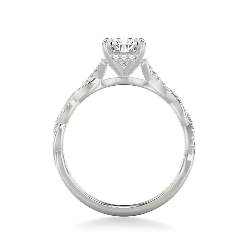 Platinum Kayleigh Diamond Twist Engagement Ring
