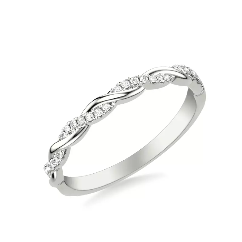 Platinum Kayleigh Diamond Twist Band