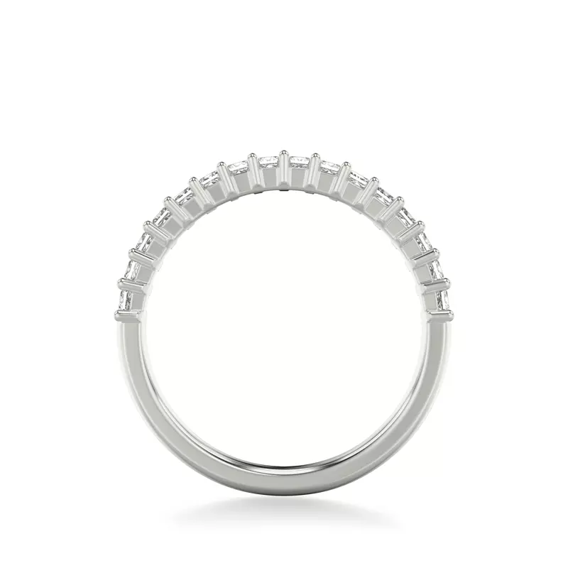14K White Gold Shelby Princess Diamond Band