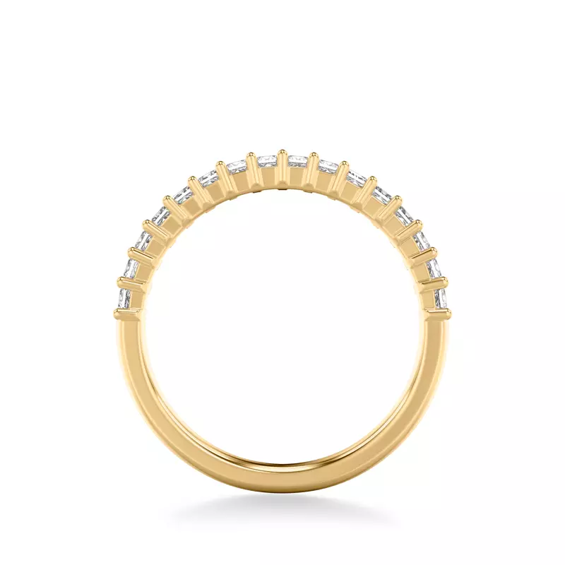 14K Yellow Gold Shelby Princess Diamond Band