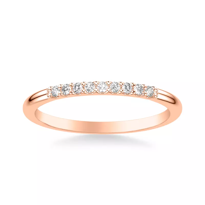 14K Rose Gold Lula Diamond Band