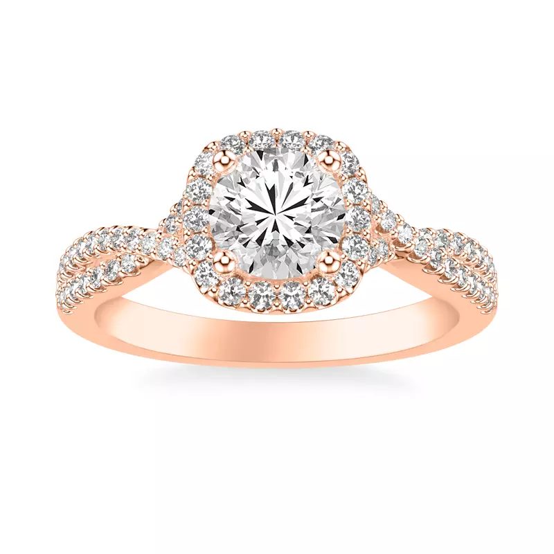 14K Rose Gold Kaitlyn Engagement Ring