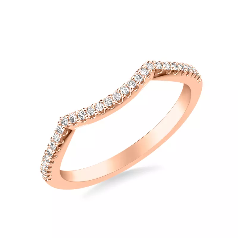 14K Rose Gold Kaitlyn Diamond Band