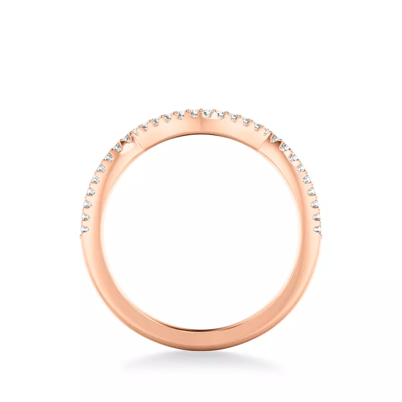 14K Rose Gold Kaitlyn Diamond Band