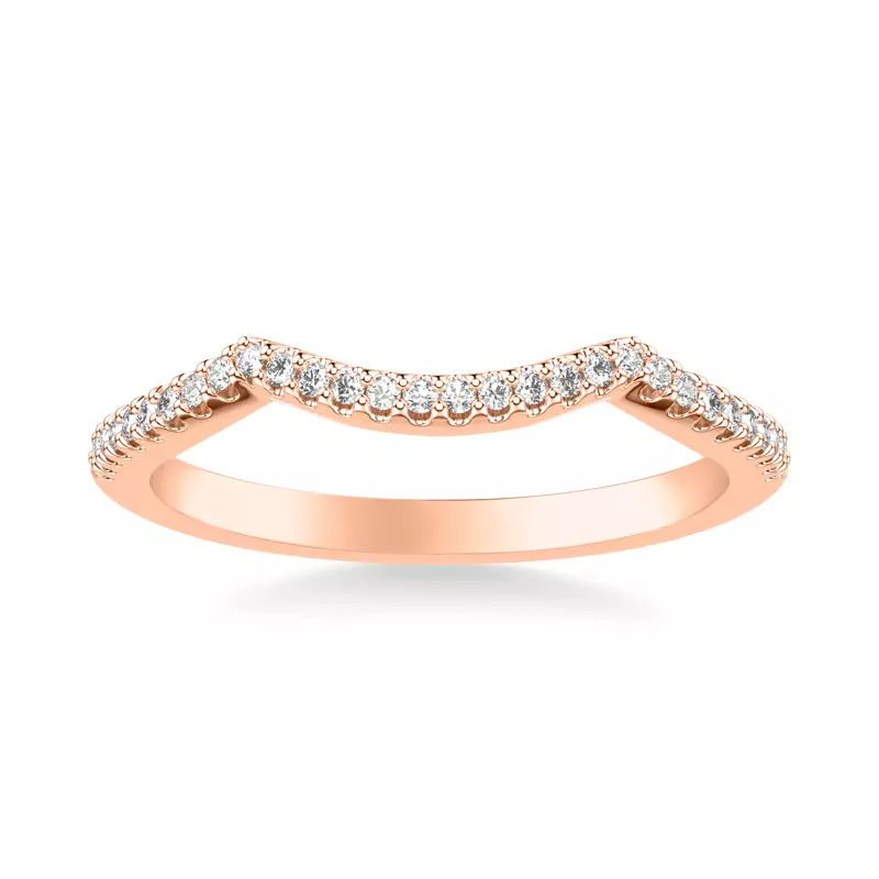 14K Rose Gold Kaitlyn Diamond Band