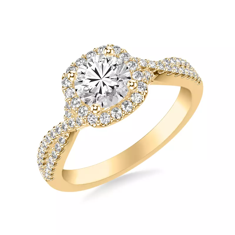 14K Yellow Gold Kaitlyn Engagement Ring