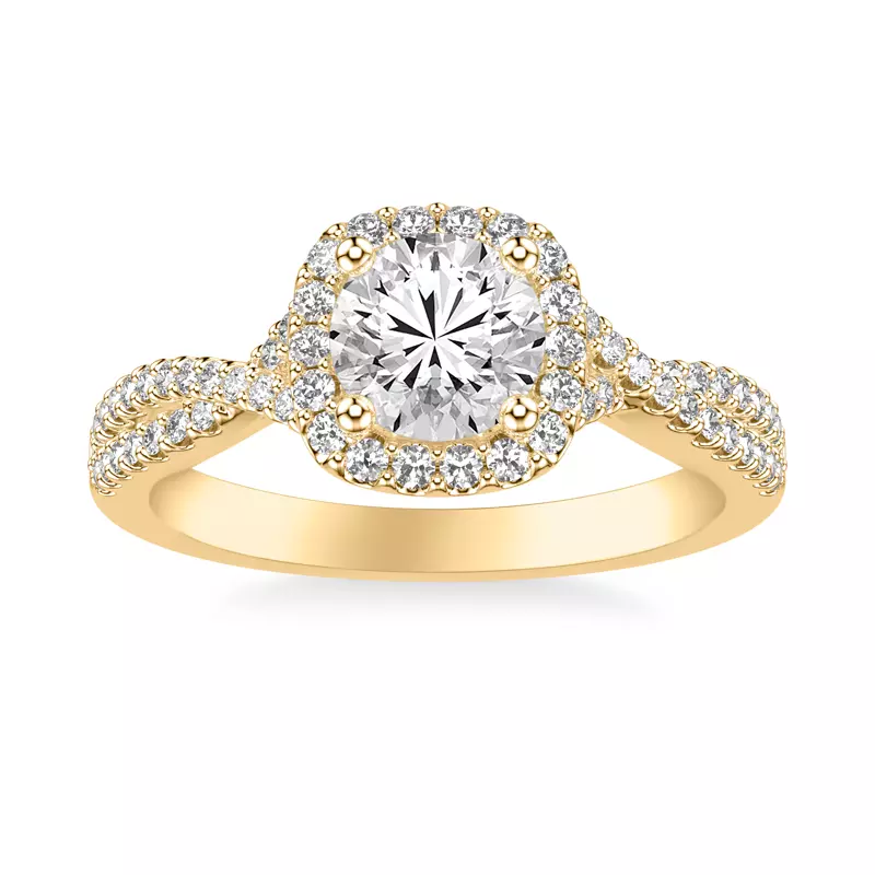 14K Yellow Gold Kaitlyn Engagement Ring