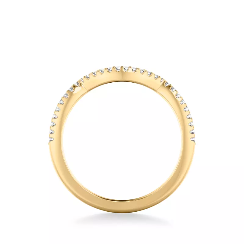 14K Yellow Gold Kaitlyn Diamond Band