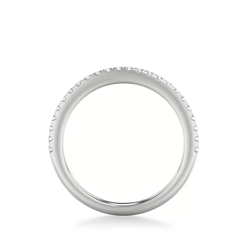 14K White Gold Sabrina Pave Diamond Band