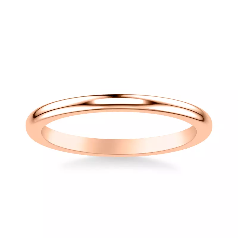 14K Rose Gold Violeta High-Polished Band