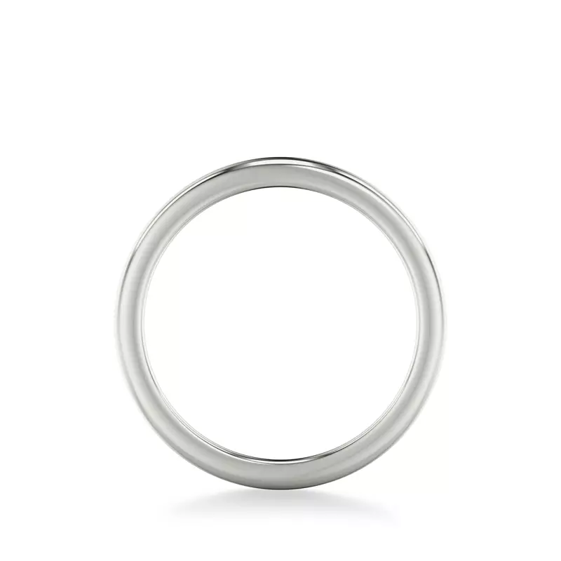 14K White Gold Violeta High-Polished Band