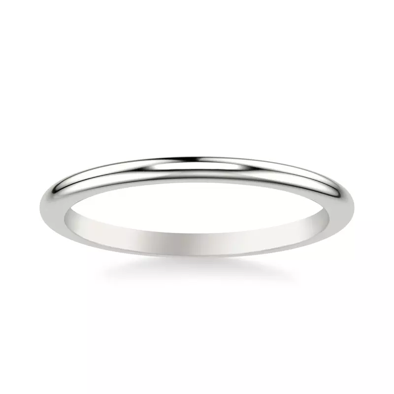 18K White Gold Dido High-Polished Band