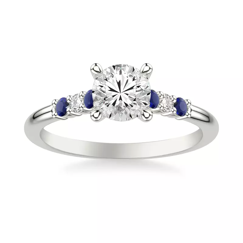 Platinum Harleigh Sapphire & Diamond Engagement Ring