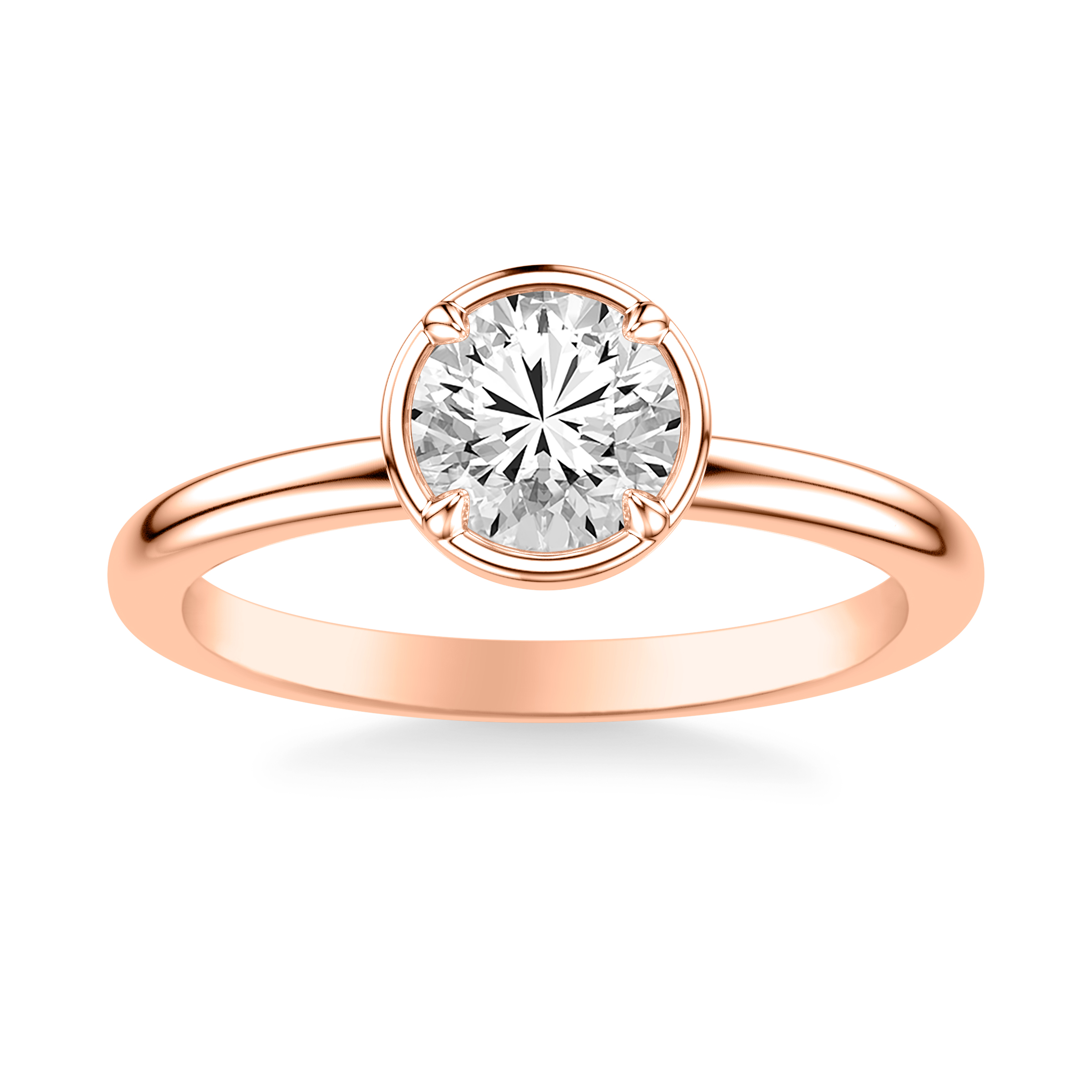 14K Rose Gold Molly Engagement Ring