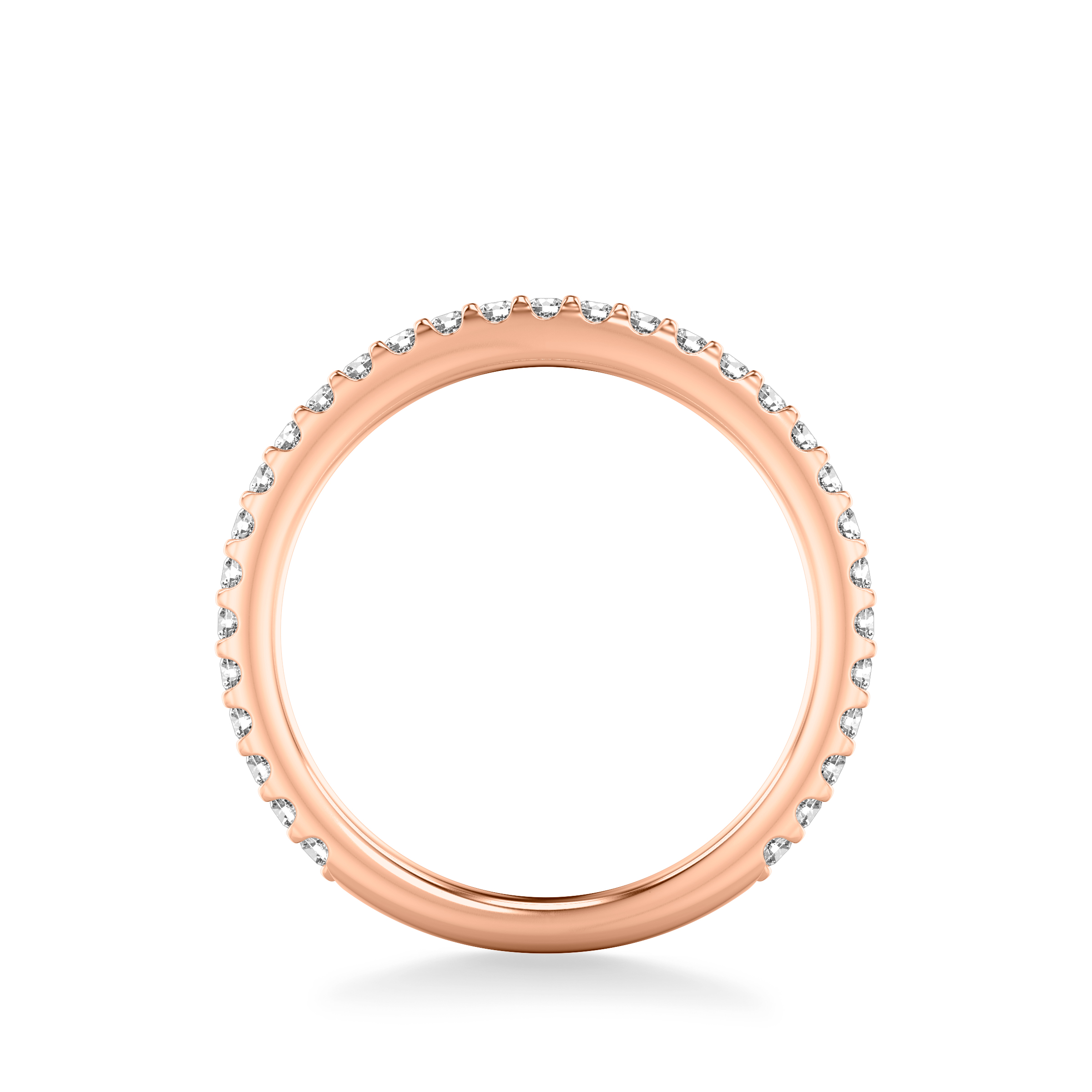 14K Rose Gold Raquel Pavé Diamond Band