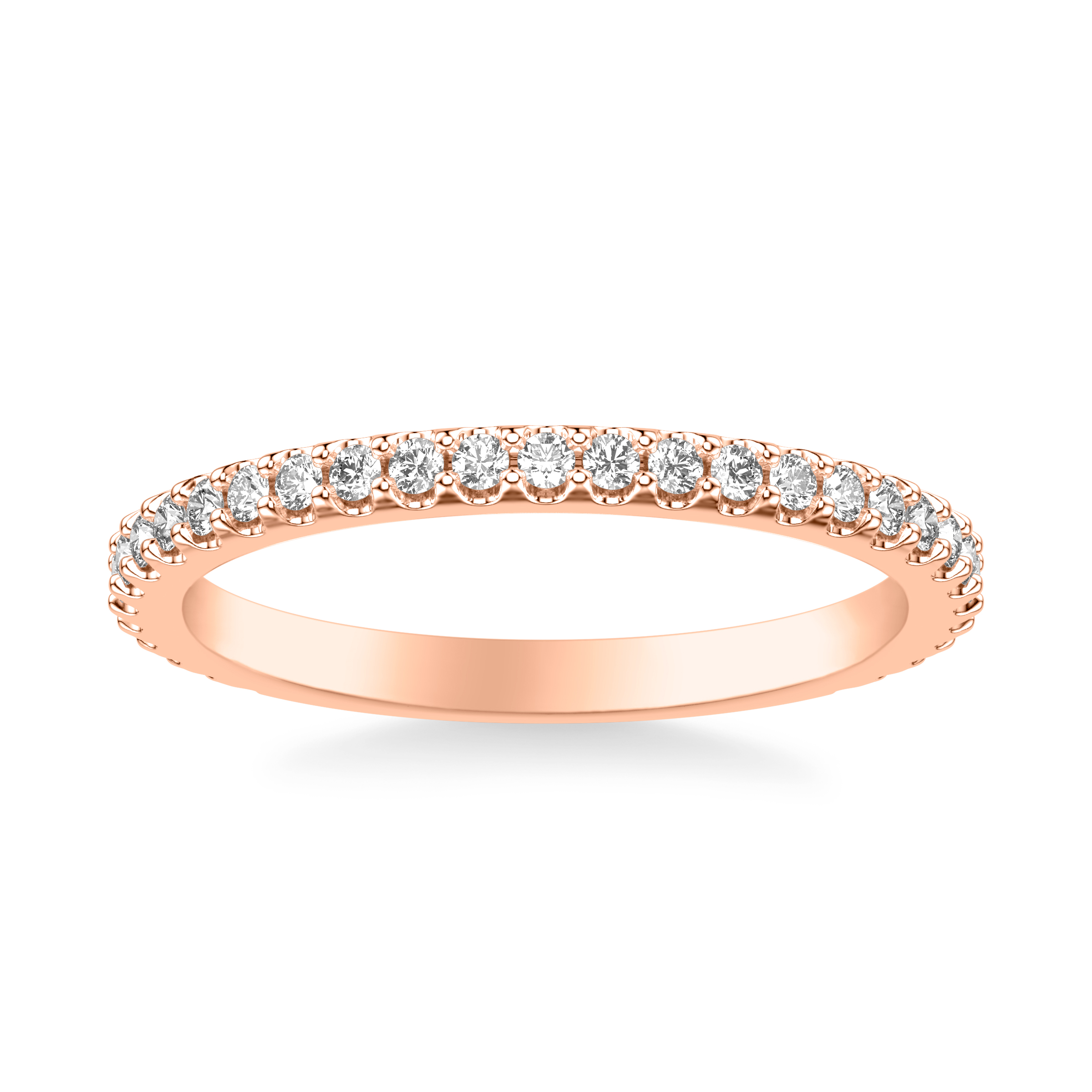 14K Rose Gold Raquel Pavé Diamond Band