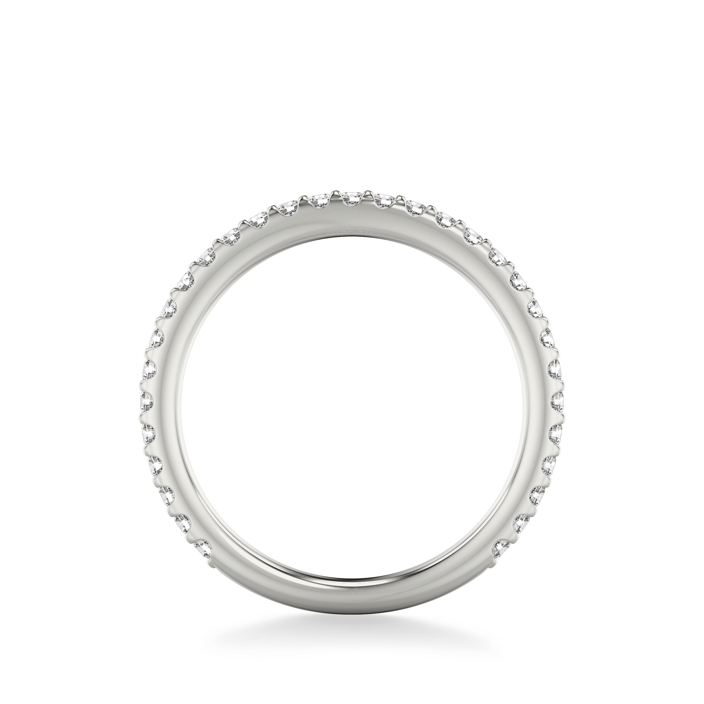 14K White Gold Raquel Pavé Diamond Band