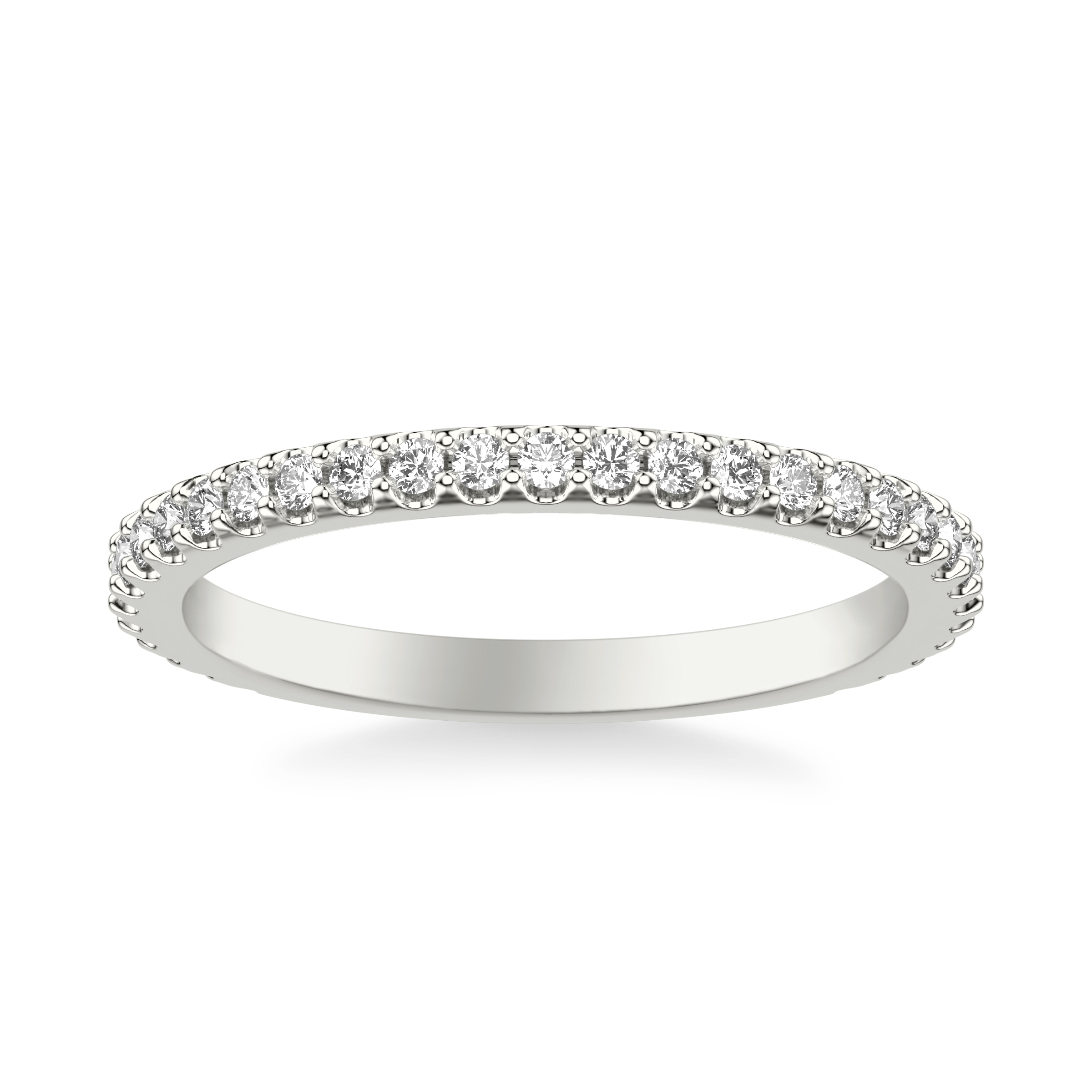 14K White Gold Raquel Pavé Diamond Band