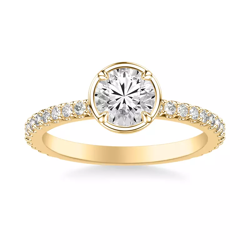 14K Yellow Gold Raquel Engagement Ring