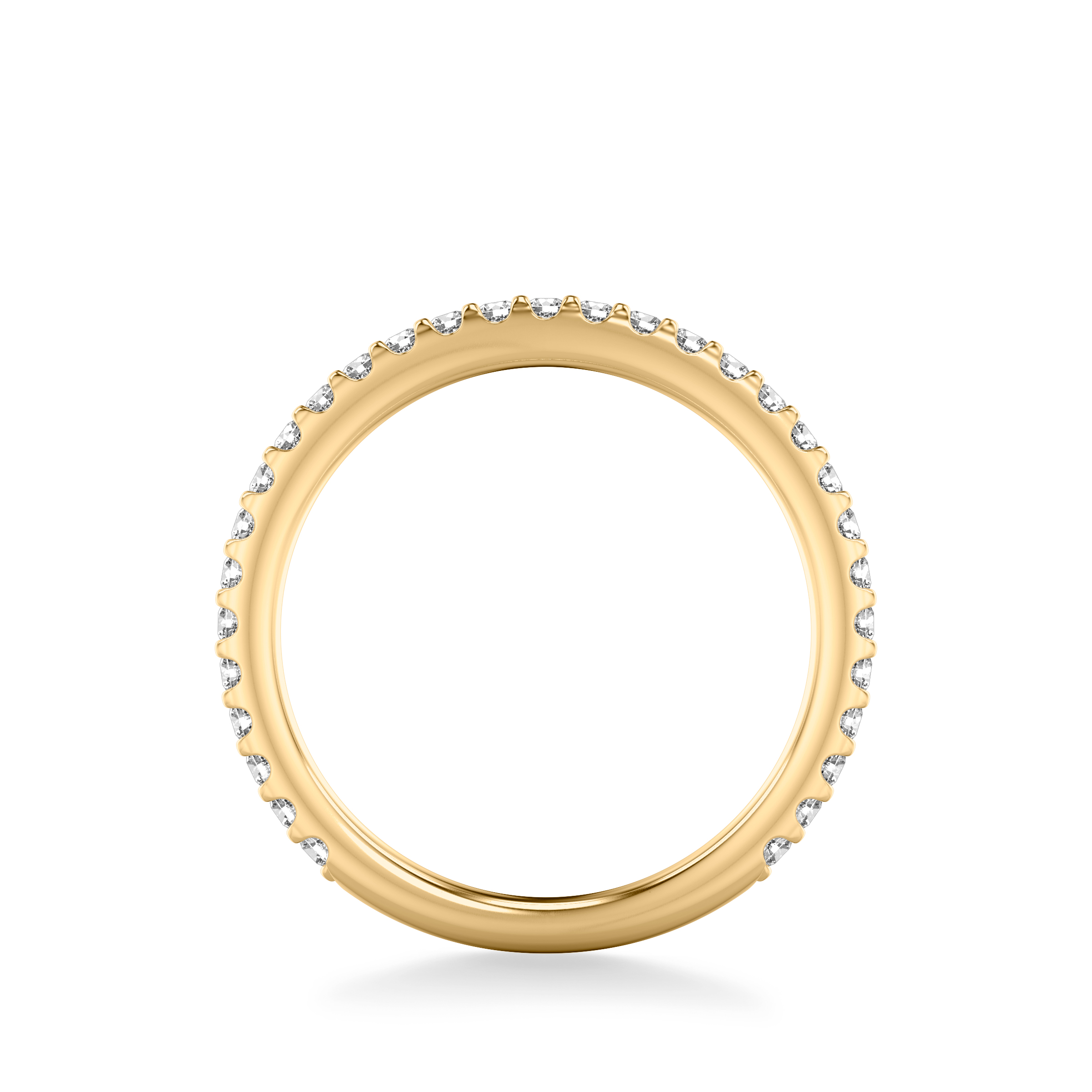 14K Yellow Gold Raquel Pavé Diamond Band