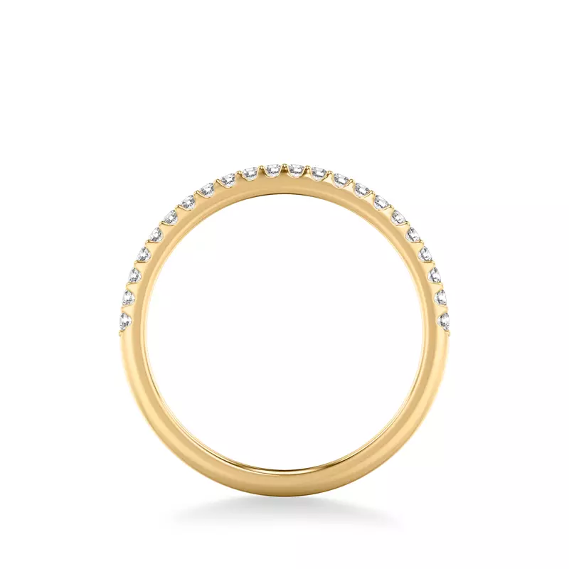 14K Yellow Gold Elliott Pavé Diamond Band