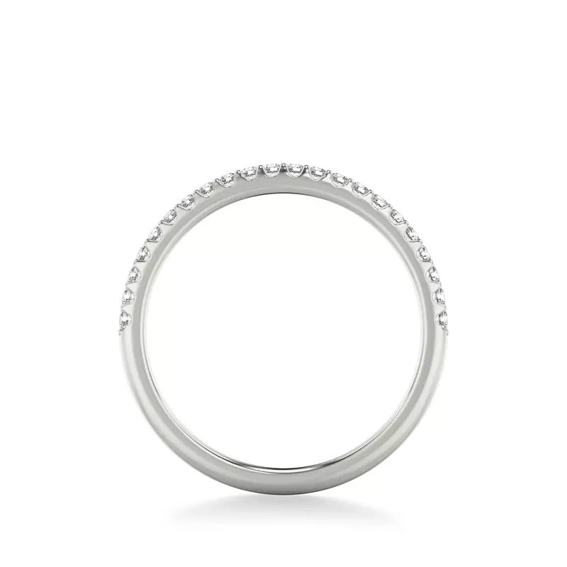 18K White Gold Elliott Pavé Diamond Band
