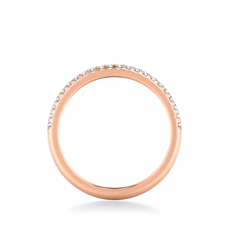 14K Rose Gold Lorelai Diamond Band