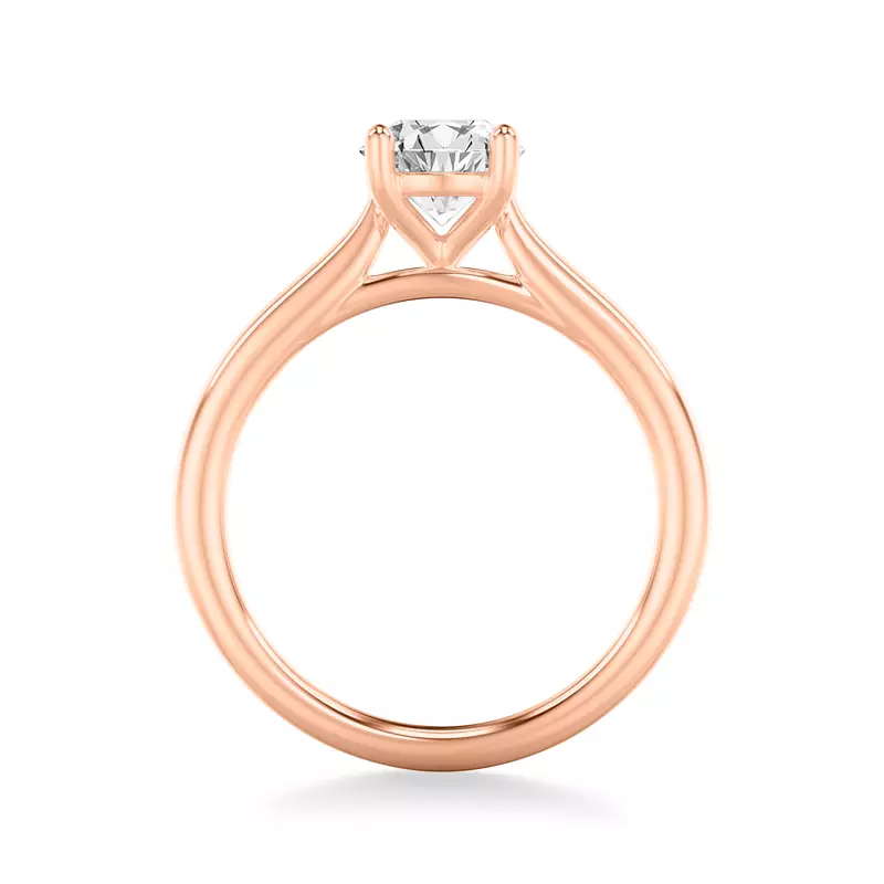 14K Rose Gold Delphina Solitaire Engagement Ring