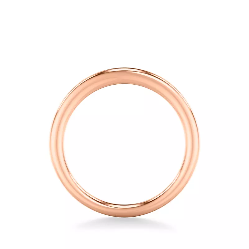 14K Rose Gold Delphina High Polished Band