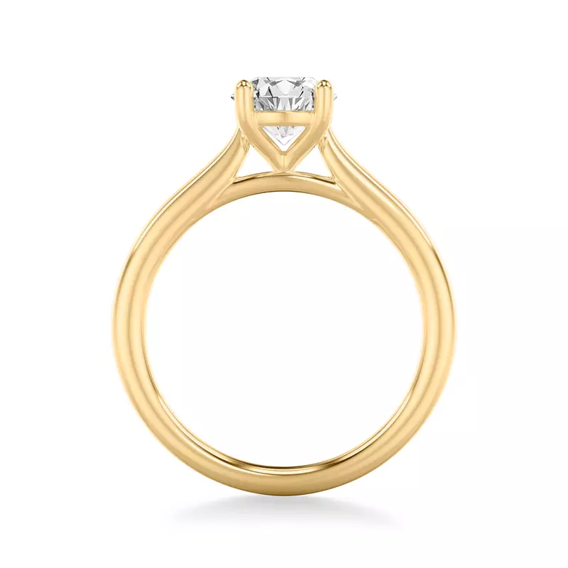 14K Yellow Gold Delphina Solitaire Engagement Ring
