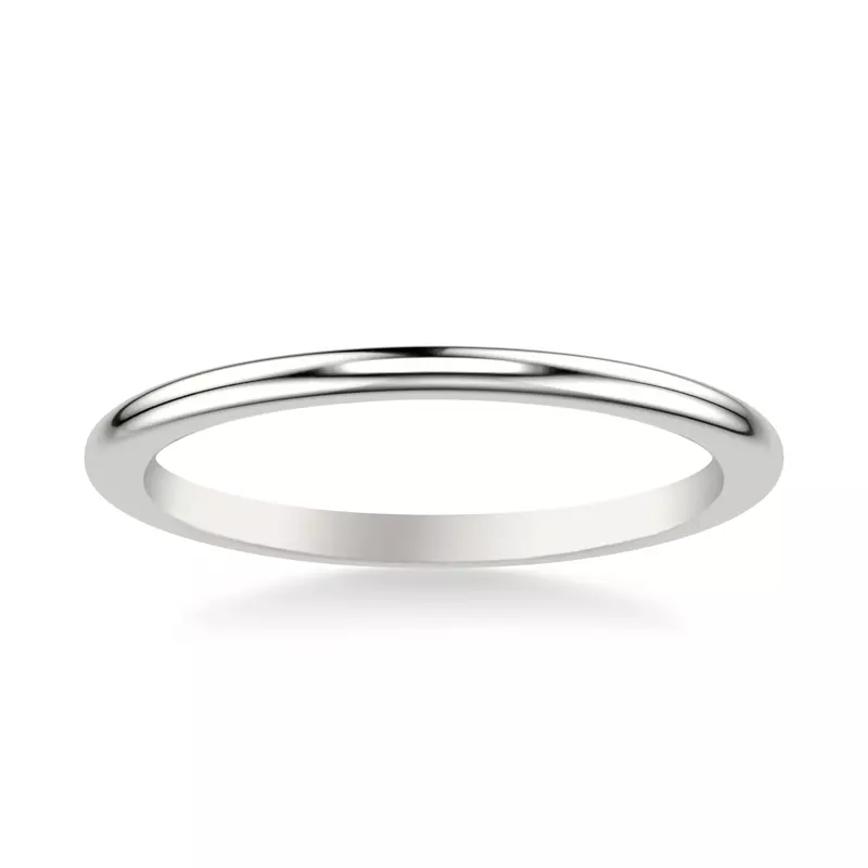 Platinum Delphina High Polished Band