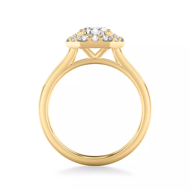 14K Yellow Gold Nala Halo Engagement Ring