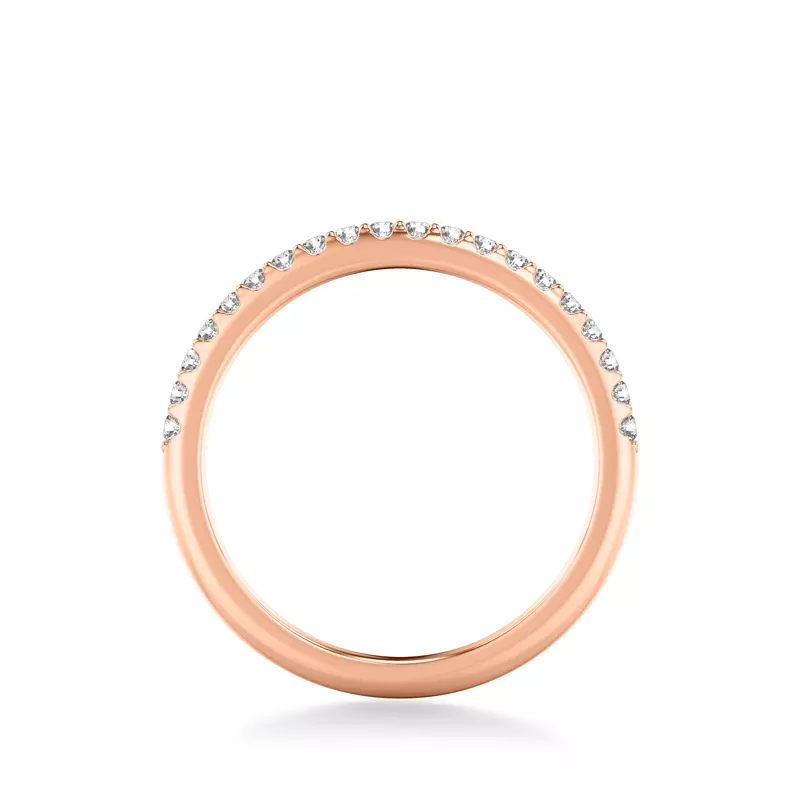 14K Rose Gold Peyton Pavé Diamond Band