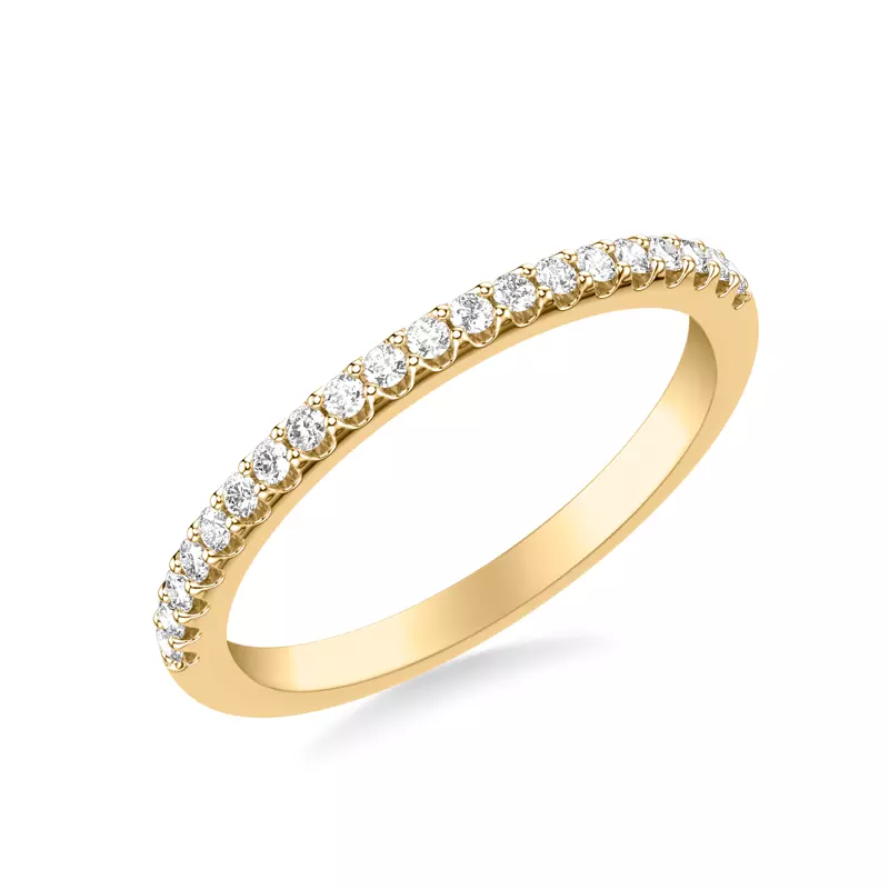 14K Yellow Gold Peyton Pavé Diamond Band