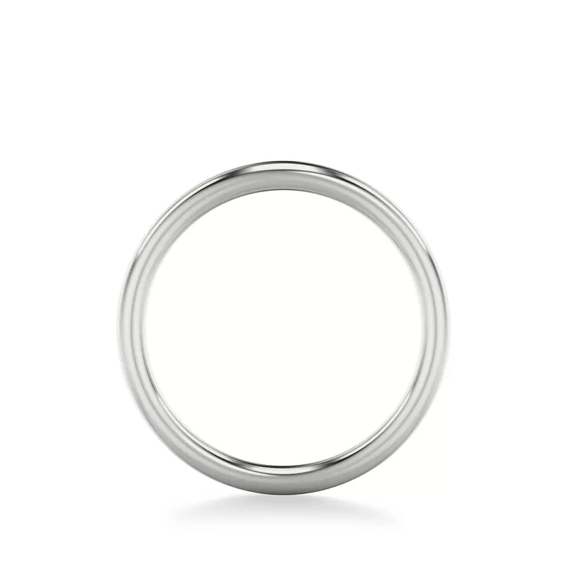 14K White Gold Blaine Polished Wedding Band